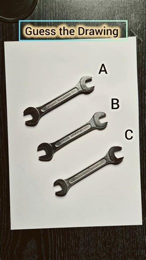 Guess the realistic double spanner drawing #viralreels #trendingshorts #shorts #realisticdrawing