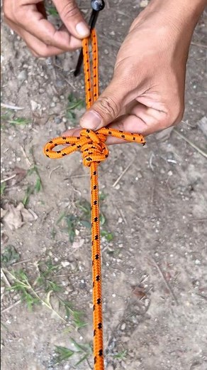 Knot Technique to Tie the Tent So It Doesn't Let Go #shorts