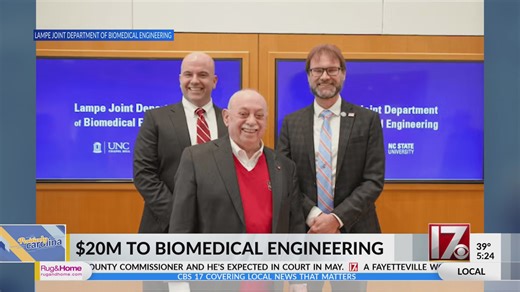 $20M to biomedical engineering at UNC, NC State University