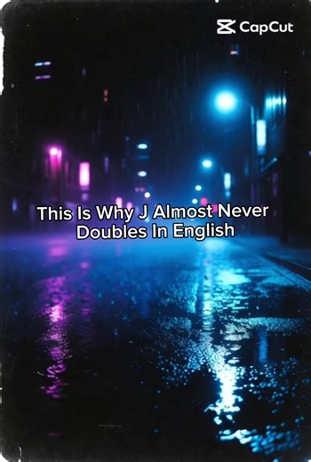 Why J Never Doubles #letterfacts #didyouknow #languagefacts