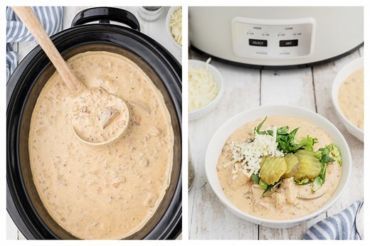 Crockpot Cheeseburger Soup