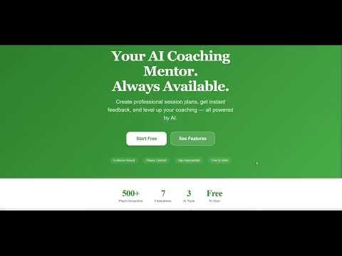CoachMentor — AI Coaching Mentor For Grassroots Football Coaches