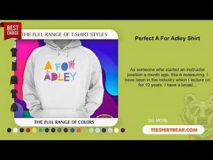 Perfect A For Adley Shirt