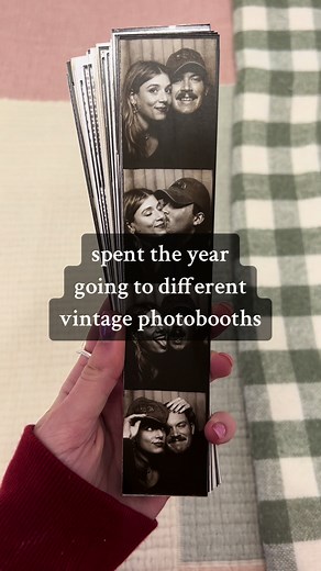 Vintage Photobooth Moments: Capturing Real Love