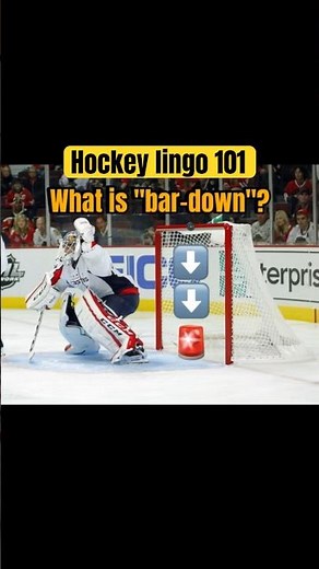 “What Does ‘Bar Down’ Mean in Hockey? 🏒💥 #HockeyDecoded”