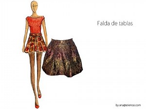 Cómo hacer una falda de tablas sin patrón
