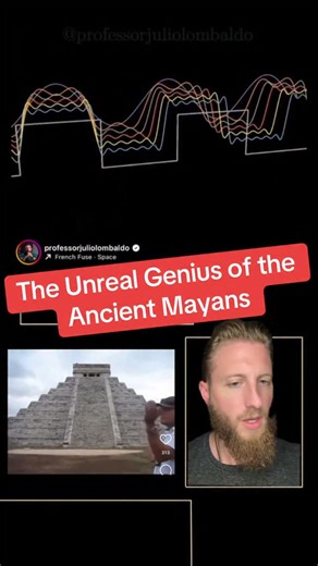 BassForge on Instagram: "The builders of chichen Itza took a math equation that transforms vibration, and made it a building. We can recreate this process using a synthesizer, but the cymatic patterns do a much better job at illustrating the frequency reflected in the architecture itself. Legends from the locals tell of rituals where seeds would be placed at the top of the pyramid. Was it synthesizing light and sound to influence biology..? This is the tip of the iceberg. Haven’t told yall how m