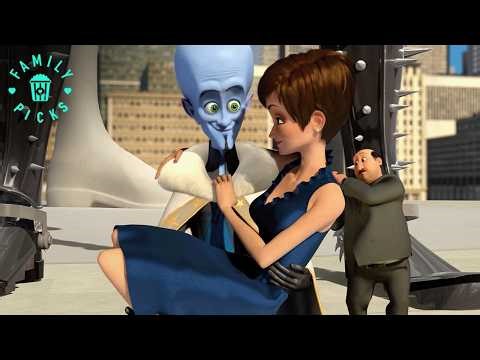 Megamind Rescues Roxanne and Saves the City | Megamind
