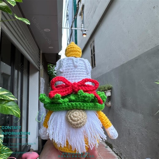 Christmas Gnome Crochet PDF Pattern - Santa Gnome Amigurumi Crochet Tutorial - Christmas Tree Gnome Crochet, Digital Gnome Pattern Download - Etsy