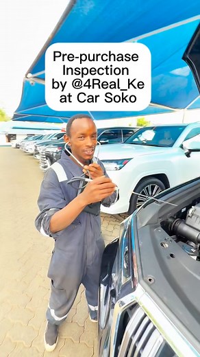 Today, mechanics from @4real.ke were here at @carsoko.ke for the pre purchase inspection. As Car Soko, we welcome all pre purchase assessments since we know all our units are in very good health. | Patrick Riang’a