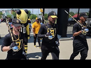 ASU Marching In - Alabama State Stingettes and MMH Marching Band - High School Band Day
