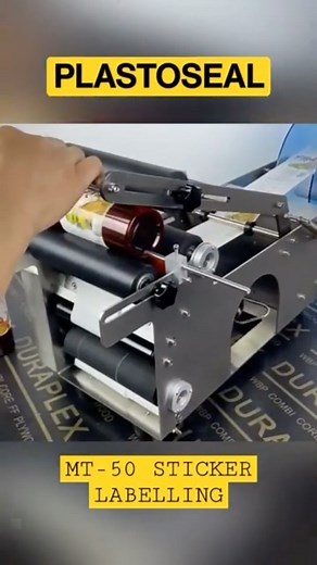 ᴘʟᴀꜱᴛᴏꜱᴇᴀʟ ᴘᴀᴄᴋᴀɢɪɴɢ ꜱᴏʟᴜᴛɪᴏɴꜱ | “Streamline your packaging process with our semi-automatic round bottle sticker labeling machine! 🏷️🔧 Make labeling bottles a breeze and... | Instagram