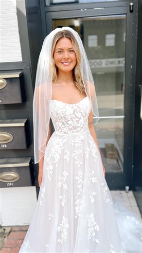 20 reactions | The details on this beauty are unbeatable✨懶 What are your thoughts on lace? #2026bride #newarrival #laceweddingdress #alineweddinggown | The Bride & Groom | Facebook