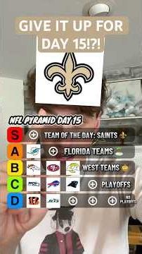 NFL Pyramid Challenge (Day 15) ⚜️