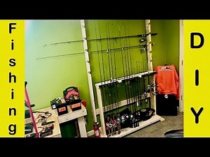 Homemade Rod Rack DIY - Wall Mounted Fishing Rod Holder