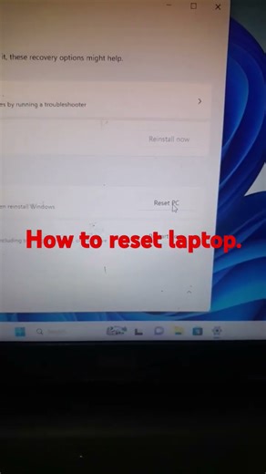 How to reset pc. #music #audio #windows #computerlearning #computereducation