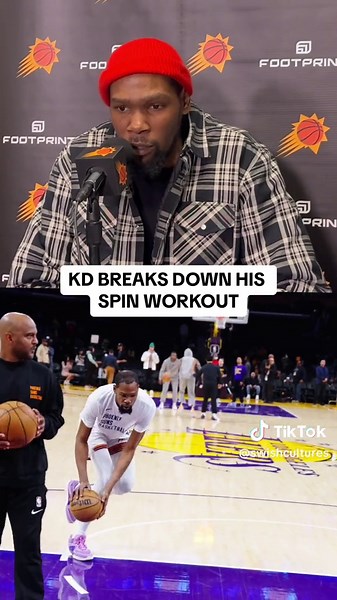 KD breaks down his spin workout in detail 🔥 @NBA #NBAFitness #kevindurant