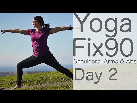 Vinyasa Flow Yoga for Shoulders | Yoga Fix 90 Day 2 (40-min)