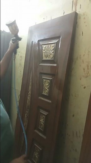 How to Apply Lacquer on Wood | Professional Shine Finish#wood#lifetime fibre#short#🪵🚪🚪