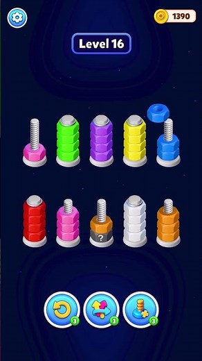 Nut Sort 3D: Color Match