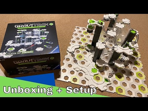 GraviTrax PRO Starter-Set Vertical Unboxing + Setup (HUGE!) - GraviTrax Marble Run