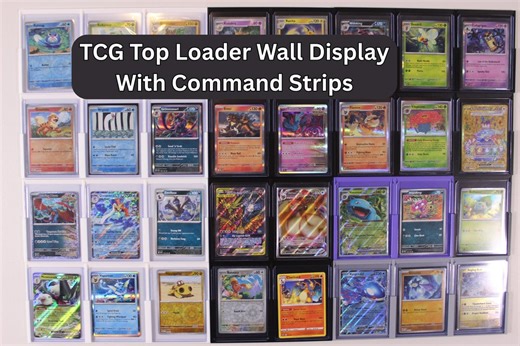 Trading Card Top Loader Wall Mount – TCG Display With Command Strips - Etsy