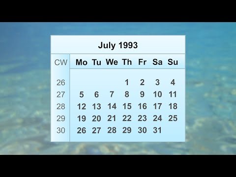 July 1993 Calendar