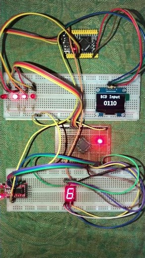 Xilinx XC9536XL BCD to 7-Segment Converter #fpga #verilog #electronicsengineering #ewaste