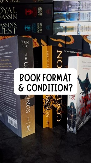 Michael Kist on Instagram: "Hardcover, trade paperback, mass market paperbacks, ebook, audiobook.. which format do you prefer and how do your physical books look when you're done with them? #bookstagram"