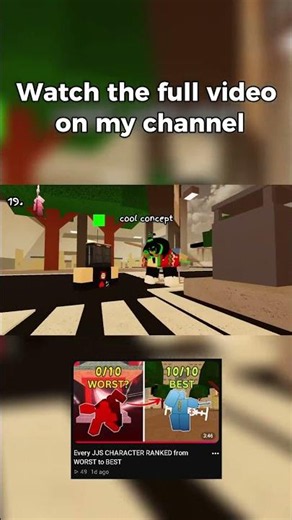 EVERY JJS character RANKED pt.1| Jujutsu Shenanigans | #shorts #roblox #jujutsushenanigans