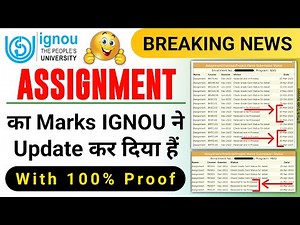 (Breaking News) असाइनमेंट का नंबर और स्टेटस अपडेट हो गया है_IGNOU Assignment Status Kaise Check Kare
