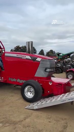 3.1M views · 25K reactions | Rolling out "Triple Bypass" Super Stock Diesel pulling tractor. #Tractor #TractorPulling #Turbo #Diesel #McCormick | JP Pulling Productions | Facebook
