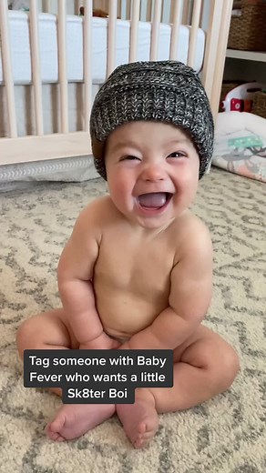 That Beanie Tho #baby #babies #punkrock #skater #skaterboy #beanie #2000 #babyfever #cute #cutebaby