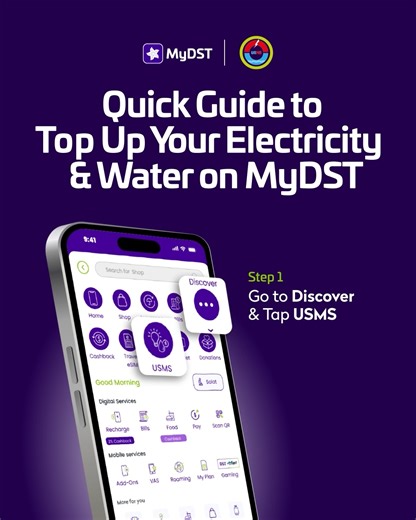 1.5K views | Here’s a Simple Way to Pay Your Utilities with MyDST ⚡ Need to recharge your meter or settle your bills? With MyDST, it’s quick, easy, and secure — all in just a few taps!  Follow our step-by-step guide and enjoy hassle-free payments anytime, anywhere. #dstbn #MyDSTApp #USMS #DigitalisingEveryone #Brunei | DST | Facebook