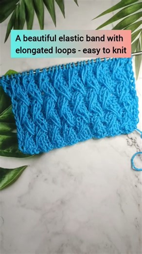 Beautiful elastic band with elongated loops #shorts #shortsvideo #knittingpatterns #diy #stricken