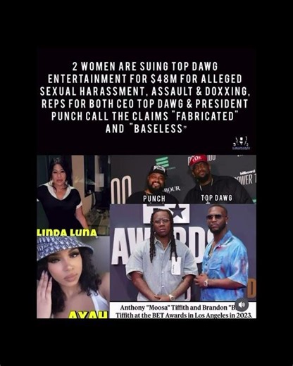 2 WOMEN ARE SUING TDE FOR SEXUAL HARASSMENT, REPS FOR TOP DAWG & PUNCH CALL CLAIMS "FABRICATED"