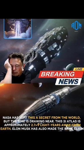 🚨 BREAKING NEWS FROM SPACE! 🌌 NASA has kept this hidden from the world until now, but the time has come! A mysterious object — 3i ATLAS — is heading towards Earth, estimated to be approximately 2.7 to 9 light-years away! 😨 Elon Musk has also made claims about this, causing a sensation throughout the scientific community! ⚠️ Is it a natural object or something else...? Are we alone in the universe, or is someone watching us? 👽 👇 Tell us in the comments — If this news turns out to be true, wh