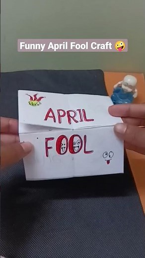Make your Friend🤪 'April FOOL' with this flip Card| April fool day Craft | #papercraft #origamipaper