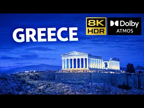 GREECE 🇬🇷 IN 8K HDR | RELAXING MUSIC VIBE 4K | DEMO VIDEO