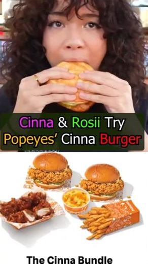 Cinna & Rosii Try Popeyes’ Cinna Burger #cinna #rosii #twitchclips #twitch