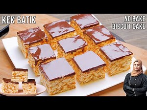 Kek batik | No-Bake Malaysian Cake Batik | Chocolaty & Crunchy Layers