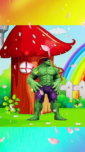 O Hulk ta feliz - Desenho infantil para crianças