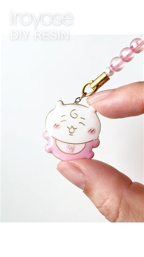 かわいすぎる♡レジンでちいかわベビーのチャームを作ってみた #ハンドメイド #レジン #ちいかわ