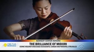 Violin virtuoso Midori, a former child prodigy who’s drawn comparisons to Mozart, will be honored by the prestigious Kennedy Center. Her life of music is dedicated to teaching others, while she continues to learn herself. | CBS Mornings