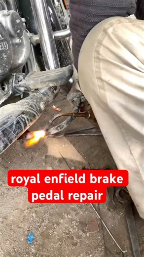 royal enfield brake pedal repair ? #royalenfield #brake #pedal #repair