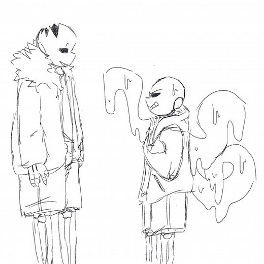 Nightmare Sans and Horror Sans: A Spooky Undertale Art Dreamtale