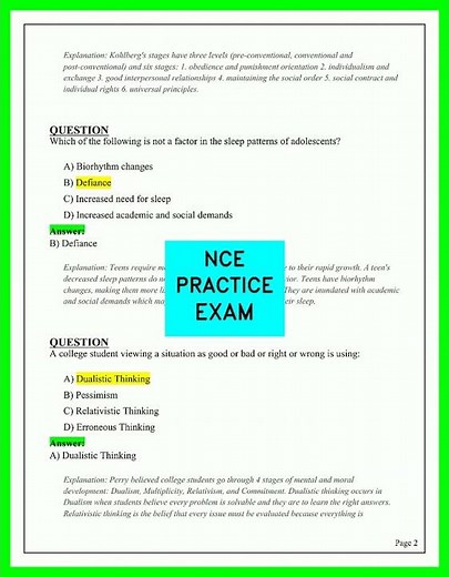 2026 NCE Practice Exam | Real Questions & Answers | Pass First Try (Updated)