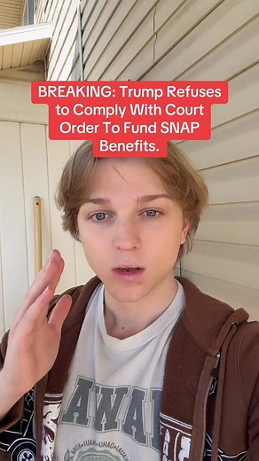 9.5K views · 834 reactions | Trump Refuses To Comply with Court Order To Fund SNAP Benefits. This is evil. | Its Dean | Facebook