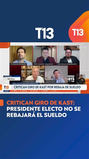 Kast y su polémica sobre el sueldo