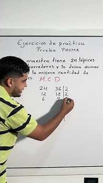 Ejercicios de práctica. Maximo común divisor